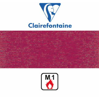 Clairefontaine Krepppapier 50 x 250 cm feuerfest 10er Pack, Bordeaux Rot