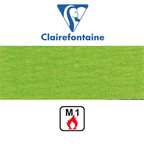 Clairefontaine Krepppapier 50 x 200 cm feuerfest, Hellgrün