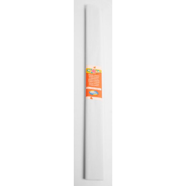 Maildor Krepppapier 50 x 250 cm, Weiß