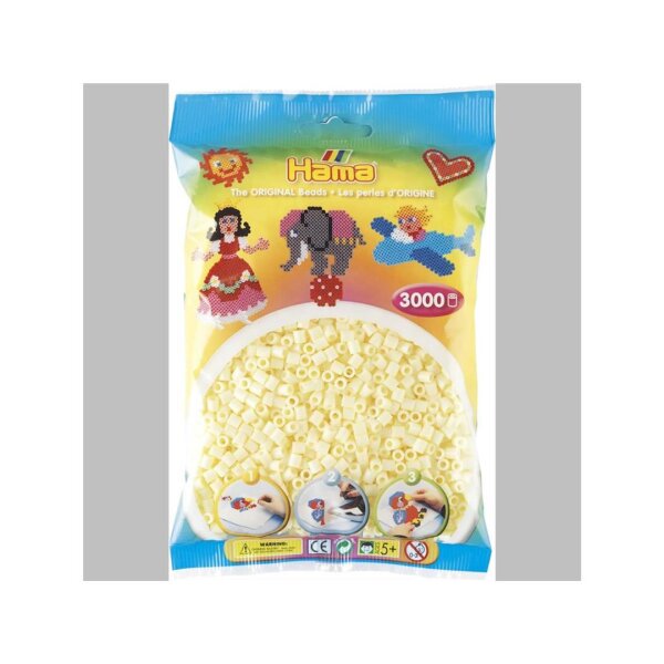 Hama 3000 Midi Bügelperlen - Creme