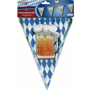 Fahnen-Girlande 6 m lang "Bierfest"