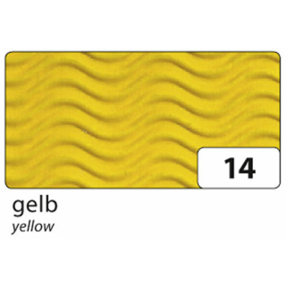 folia Funny Color Laterne aus 3D-Wellpappe 7-teilig, Gelb - Ausverkauf