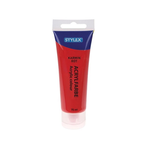 Stylex Acrylfarbe 83 ml, Karminrot