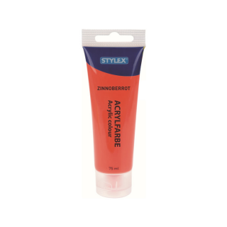 Stylex Acrylfarbe 83 ml, Zinnoberrot