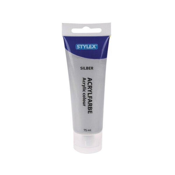 Stylex Acrylfarbe 83 ml, Silber