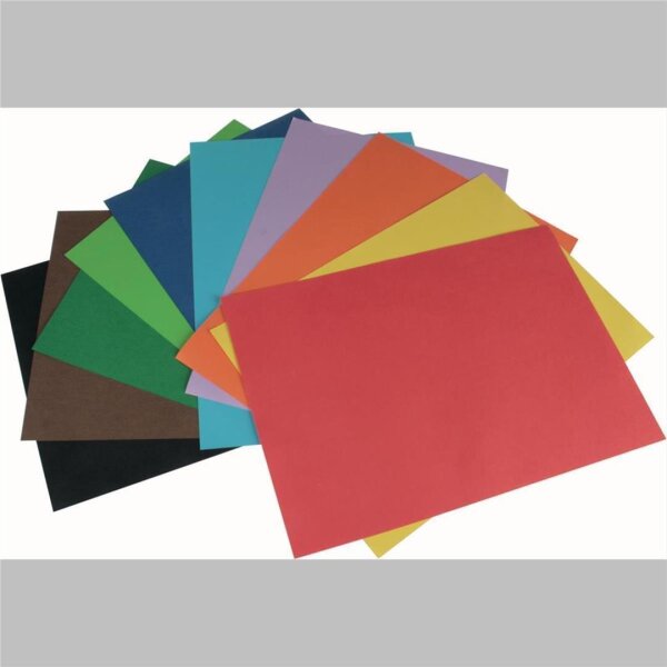 Stylex Tonzeichenpapier DIN A4, 20 Blatt bunt