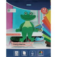 Stylex Tonzeichenpapier DIN A3 - 10 Blatt bunt
