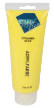 Stylex Acrylfarbe 200 ml, Zitronengelb