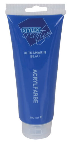 Stylex Acrylfarbe 200 ml, Ultramarinblau