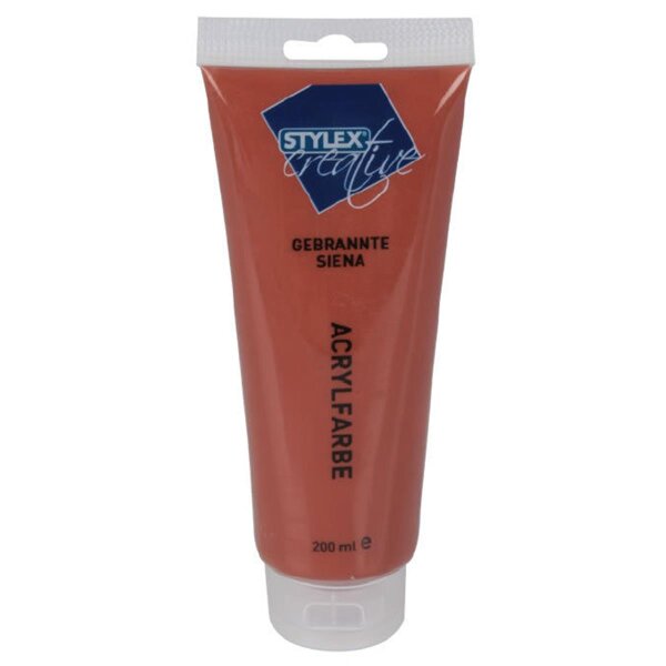 Stylex Acrylfarbe 200 ml, Gebrannte Sienna
