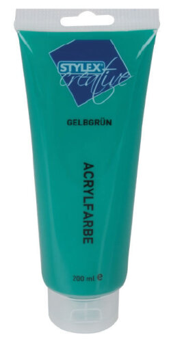 Stylex Acrylfarbe 200 ml, Gelbgrün