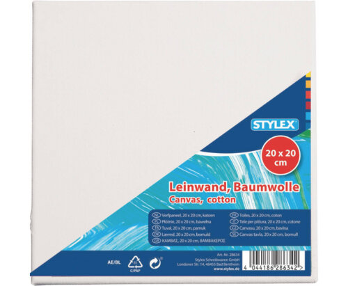 Stylex Leinwand auf Keilrahmen 20 x 20 cm