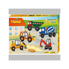 Hama 4.000 Midi Bügelperlen Set - Baufahrzeuge