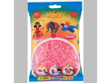 Hama 3000 Midi Bügelperlen - Transparent-Pink