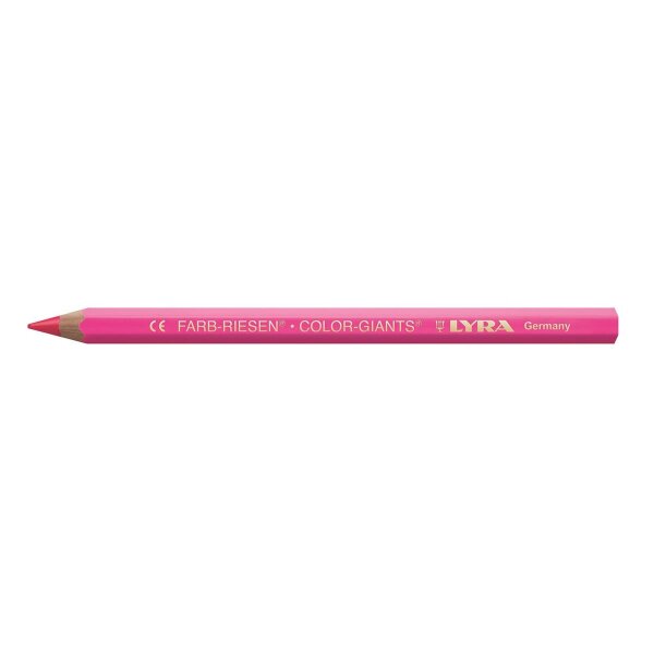 LYRA Farb-Riesen Einzelstift lackiert, Leuchtrosa