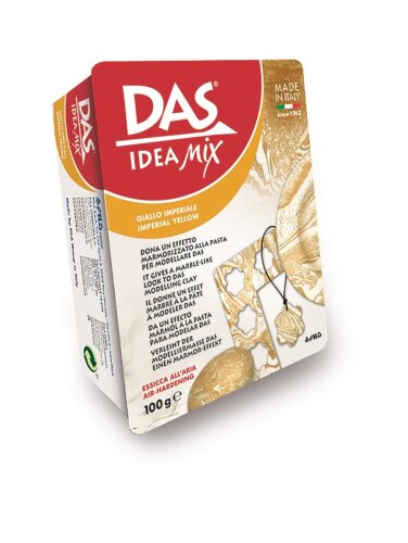 DAS IDEA Mix marmorierte Modelliermasse 100g, Gelb - Ausverkauf