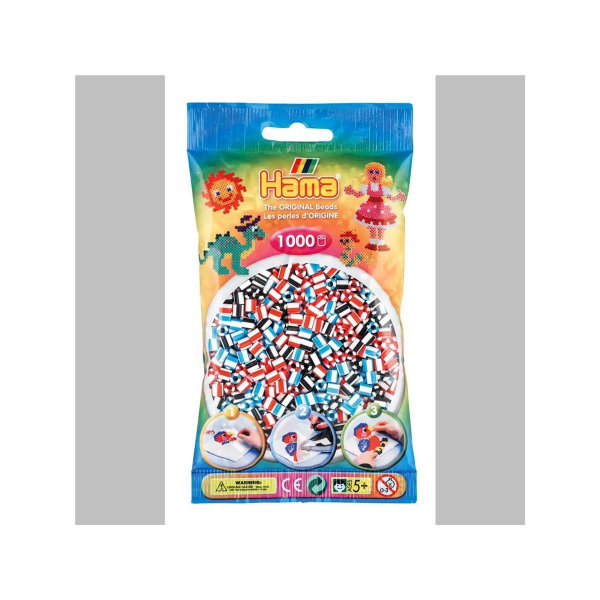 Hama 1000 Midi Bügelperlen - Mix 91 gestreift