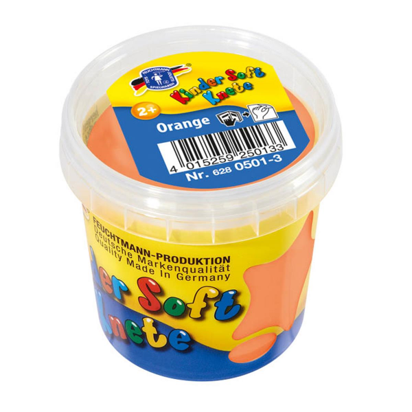 Feuchtmann Kinder Soft Knete 150g Dose, Orange