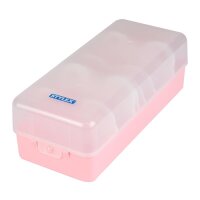 2 X  Karteikasten DIN A8 Blau + Rosa+ 1000 Karteikarten
