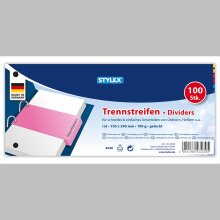 Stylex 100 Trennstreifen 10,5 x 24 cm 190 g/qm, Rot