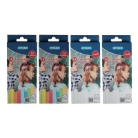 Stylex 48 Stangen Tafelkreide Schulkreide farbig +...