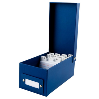 Stylex Karteikasten DIN A8 inkl. 400 Karteikarten und A-Z Register