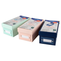 Stylex Karteikasten DIN A8 inkl. 400 Karteikarten und A-Z Register, Türkis