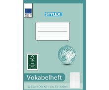 Stylex Vokabelheft DIN A6 liniert - Lineatur 53