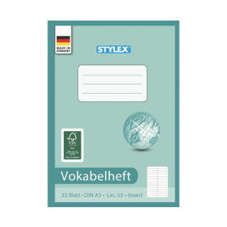Stylex Vokabelheft DIN A5 liniert - Lineatur 53