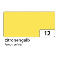 5x folia Fotokarton 50 x 70 cm 300 g/qm Zitronengelb