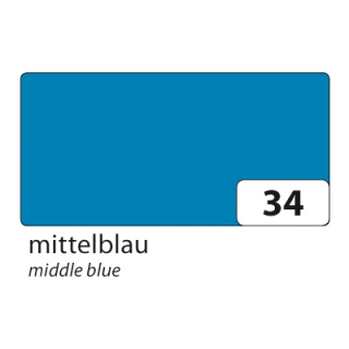 5x folia Fotokarton 50 x 70 cm 300 g/qm Mittelblau