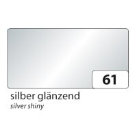 folia Fotokarton 50 x 70 cm 300 g/qm Silber glänzend