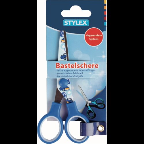 STYLEX Design-Bastelschere, Blau