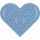 Hama Stiftplatte für Midi Bügelperlen, Herz klein transparent