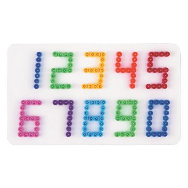Hama Stiftplatte für Midi Bügelperlen, Zahlen