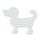 Hama Stiftplatte für Midi Bügelperlen, Hund klein