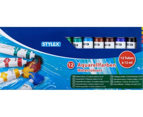 Stylex Aquarellfarben 12x 12 ml