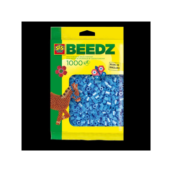 SES BEEDZ 1000 Bügelperlen - Blau