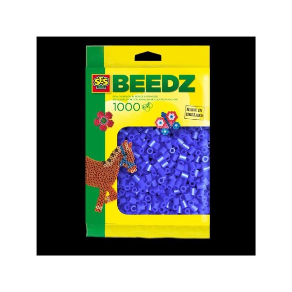 SES BEEDZ 1000 Bügelperlen - Dunkelblau