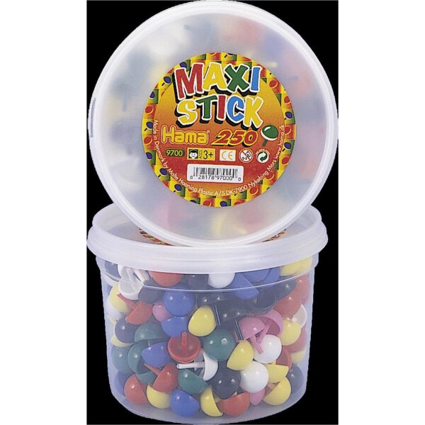 Hama Maxi Stiftplatte mit 250 Steckern mehrfarbig
