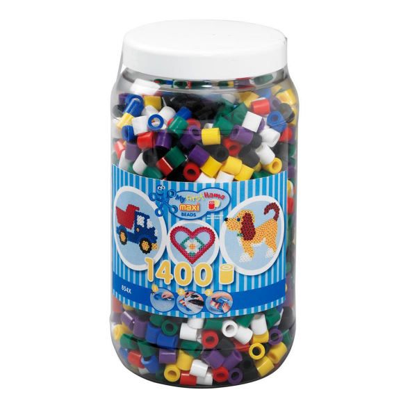 Hama 1400 Maxi Bügelperlen Dose 00 Mischung