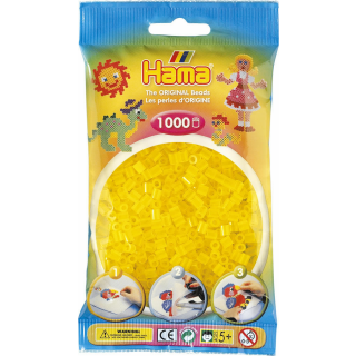 Hama 1000 Midi Bügelperlen 14 - Transparent-Gelb