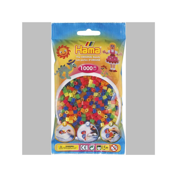 Hama 1000 Midi Bügelperlen 51 - Neon Mischung