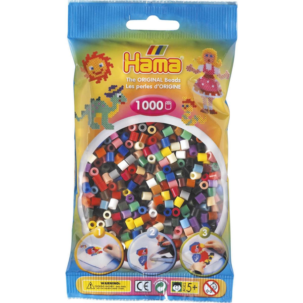 Hama 1000 Midi Bügelperlen 67 - Mischung