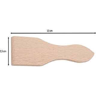 8 X Hofmeister Raclette Schaber 13 cm aus Holz