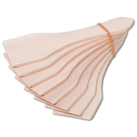 8 X Hofmeister Raclette Schaber 13 cm aus Holz