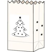 Folia Papier-Lichtertüten 5 Stk. Weihnachtsbaum 19 x 11,5 x 7 cm