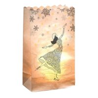 Folia Papier-Lichtertüten 10 Stk. Eistänzerin /...