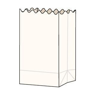 Folia Papier-Lichtertüten 5 Stk. Blanko 24,5 x 14 x...