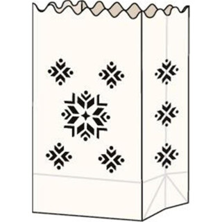 Folia Papier-Lichtertüten 5 Stk. Norwegermuster -...